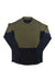 Men's lightweight long-sleeve top with crew neck, Norrona logo, olive green and navy.