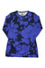 The Burton Womens Midweight Base Layer Crew is a long-sleeve shirt with a navy and purple floral print, crew neck, subtle logo near the hem, and DRYRIDE Ultrawick fabric for breathable comfort.