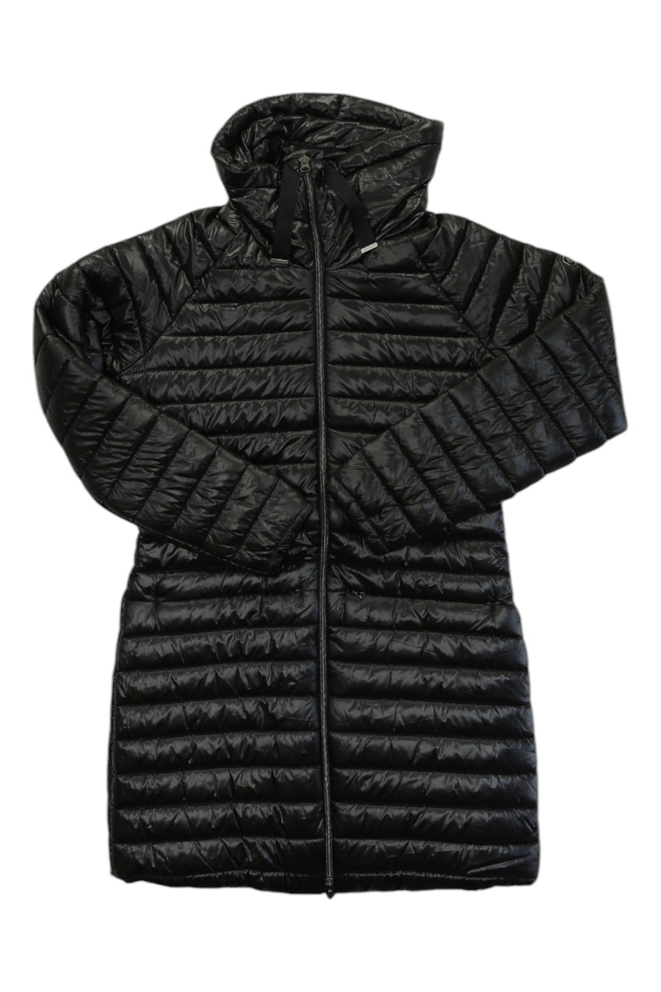Craghoppers women's insulated jacket, black quilted puffer with full-zip hood
