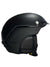 Men's dark snow helmet with MIPS, size L label, front chin guard and vents