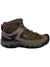 KEEN Targhee III waterproof mid hiking boots in dark olive with plum accents
