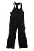 Black Diamond men's bib ski pants, black stretch snow pants with front zip and pockets