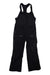 Black Diamond men's bib ski pants, black suspender style with chest zip closure