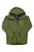 The Haglofs Men's Lumi Insulated Jacket is an olive green ski jacket with a front zipper, chest and lower pockets, black accents, a white logo on the left chest, and is designed to keep you warm in winter conditions.