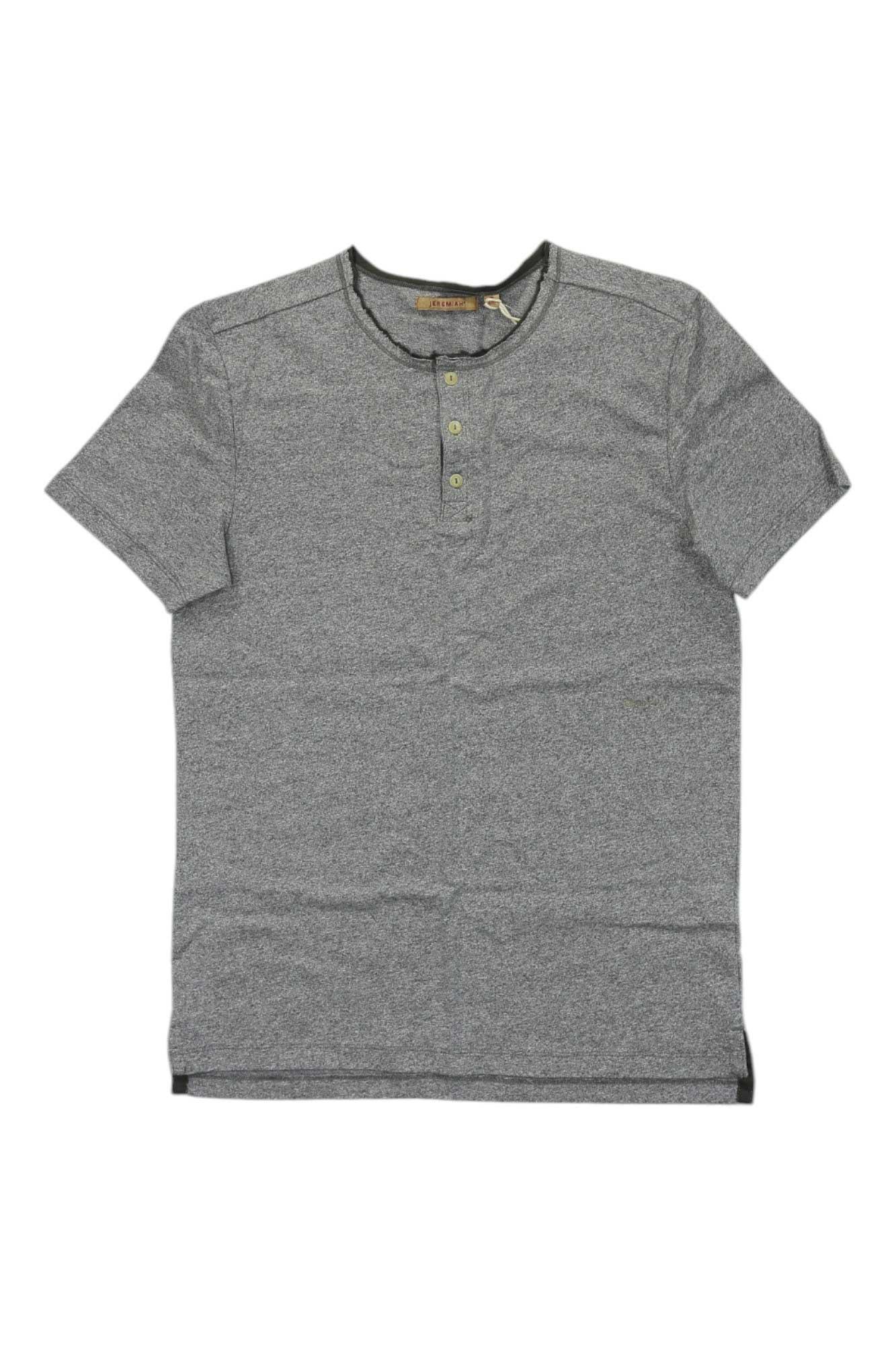 Jeremiah Mens Brook Solid Broken Jersey Henley Top Jeremiah