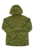 Norrona women’s insulated hooded jacket, olive-drab green, full zip front