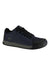 The Ride Concepts Mens Livewire Shoe is a black and dark navy low-top sneaker with black laces, reinforced toe, grey strip on the sole, perforations, RC branding, and a durable MAX GRIP rubber outsole for excellent flat pedal traction.