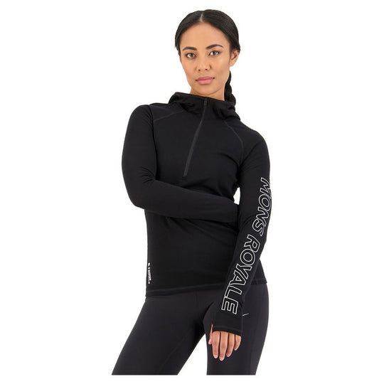 Bella Tech Hood Women's Base Layer Top - Black