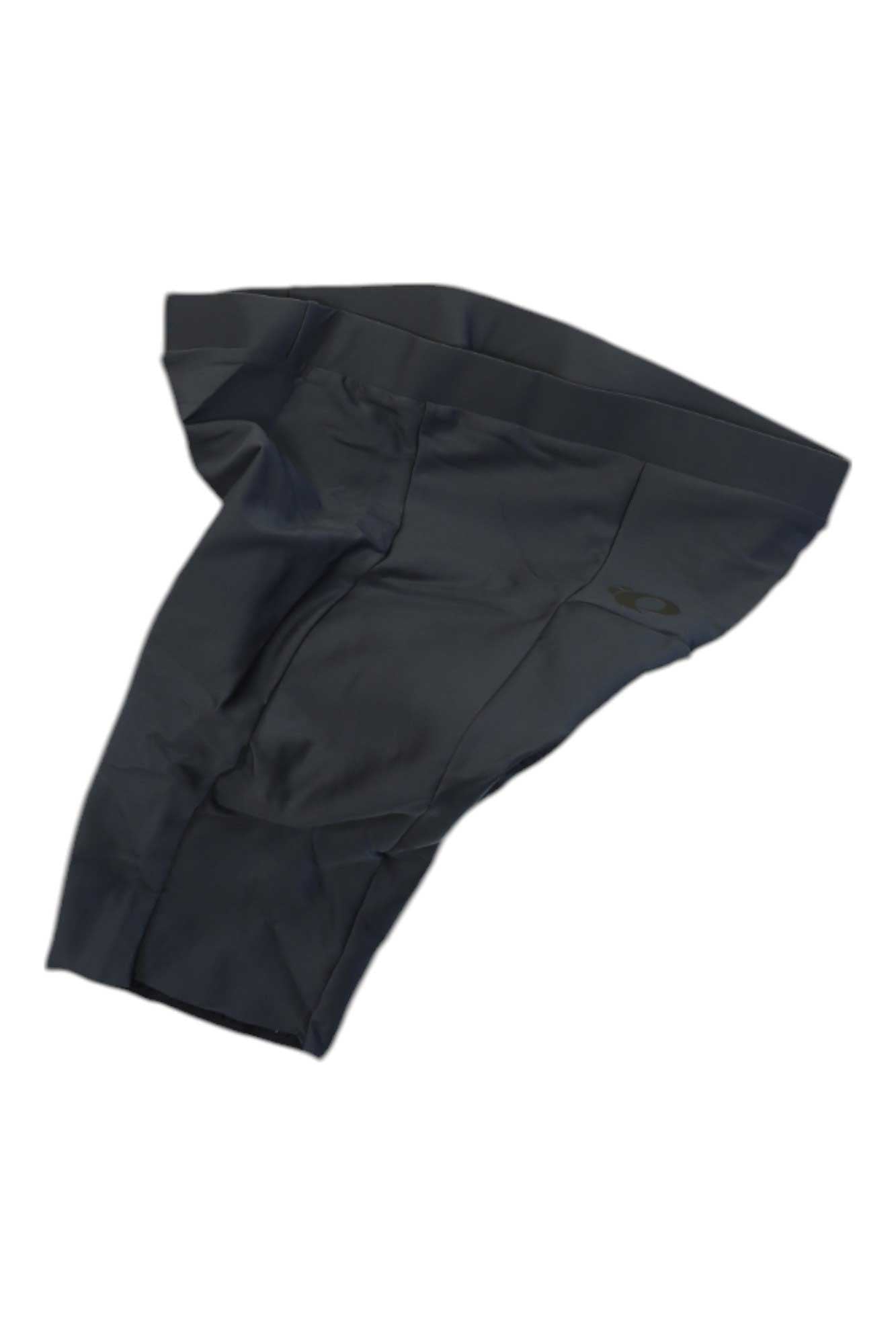 Pearl Izumi men's pro cycling shorts, dark ink, side panel close-up