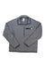The Gordon Lyons 1/4 Zip Fleece is a men's gray pullover made from recycled polyester, featuring a quarter-zip front, stand-up collar, and left zippered chest pocket, shown flat on a white background.