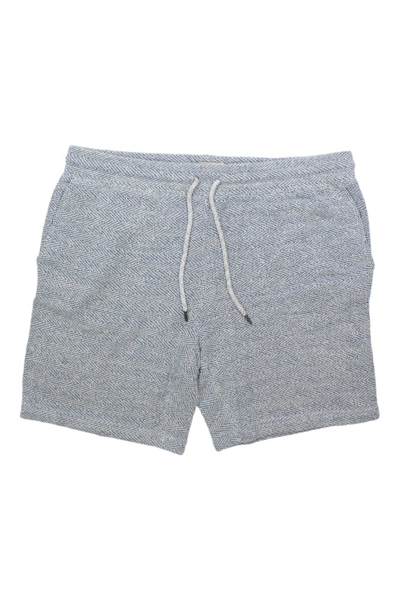 Men's 7-inch transit shorts, heather gray with drawstring and elastic waistband