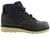 Men's 6-inch lace-up GTX boot in black leather with padded collar and rubber sole