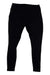 Women’s black running tight with contoured panels and small logo at lower leg