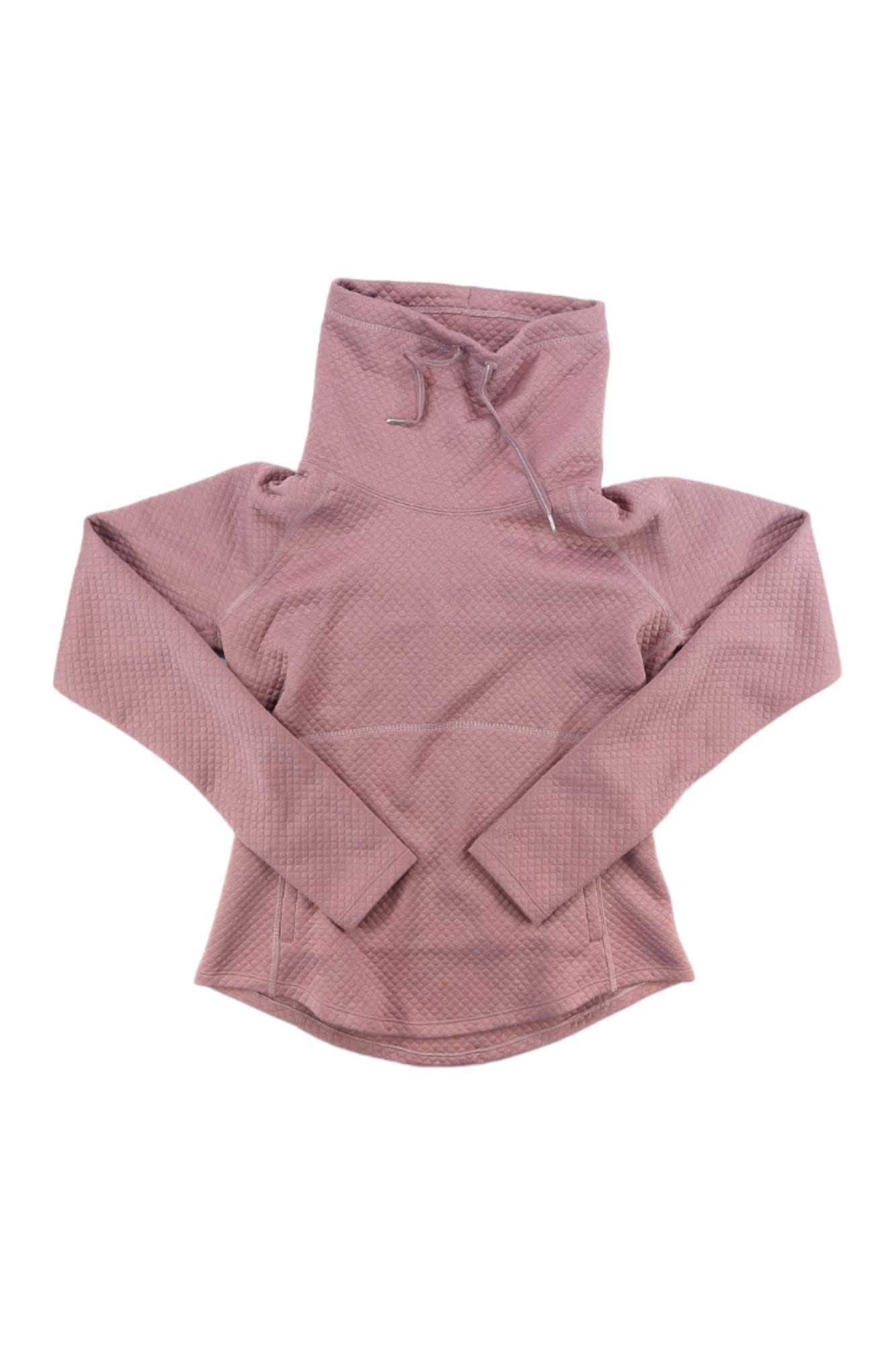 Women's pullover hoodie, dusty rose, drawstring hood with front pocket