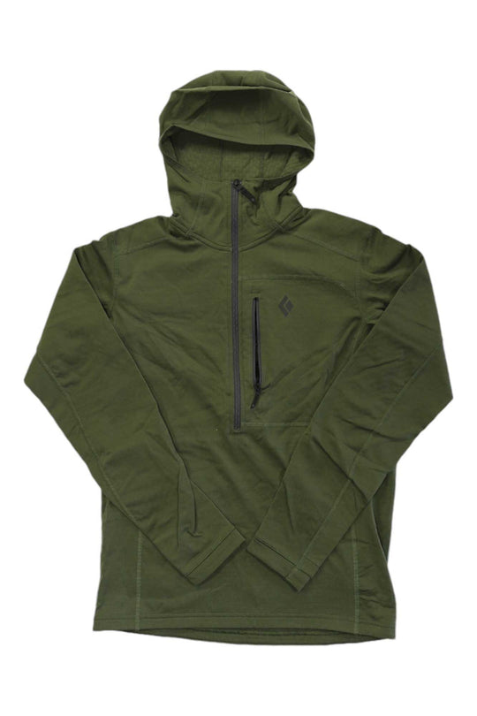 Black Diamond Mens Coefficient 1/4 Zip Fleece Hoody Black Diamond