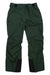 The North Face Mens Dawnstrike Gtx Pant—dark green outdoor pants with black reinforced cuffs, zippered pockets, belt loops, and button waist. Made from durable waterproof material, ideal for hiking. Shown on a white background.
