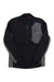 The Spyder Men's Bandit Jacket is black with gray side panels and a gray chest pocket featuring a small Spyder logo. Made from soft polyester fleece, it has long sleeves and a high collar for added warmth.