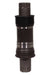 Black cylindrical bottom bracket cartridge with threaded ribbed ring