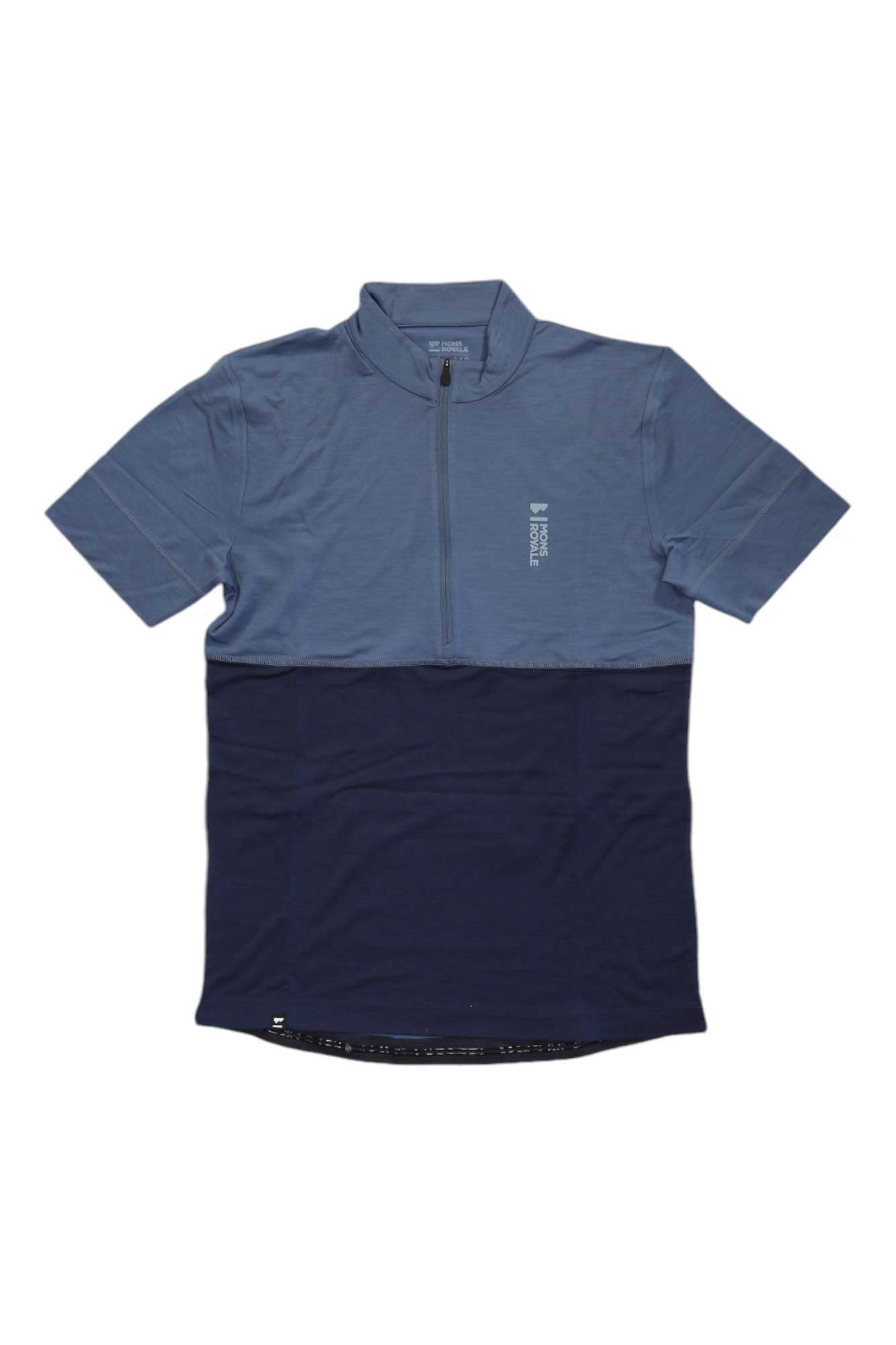 Mons Royale Mens Cadence Half Zip Tee Mons Royale