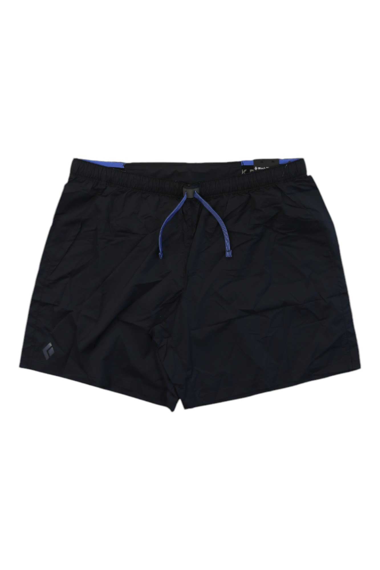 Men's Flatiron shorts in black with drawstring waist and elastic waistband