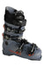 Men's ski boot, dark blue with black straps and orange buckles