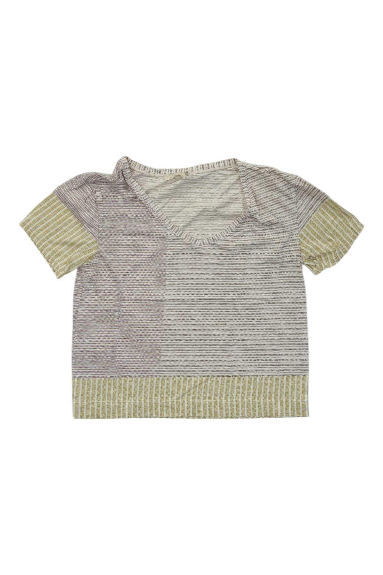 Womens Deep V Casual Striped Top Prana