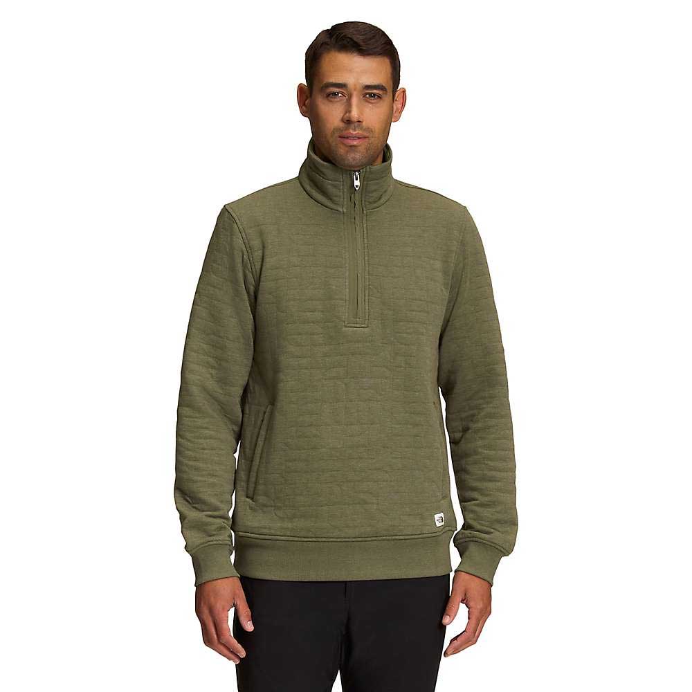 The North Face Mens Long Peak Quilted 1/2 Zip Jacket The North Face