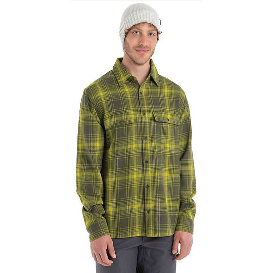 Icebreaker Mens Dawnder LS Flannel Shirt Plaid