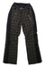 The Spyder Womens Echo Pant features a dark green large houndstooth pattern, black side panels, insulation for warmth, and two front zippered pockets—ideal for staying warm and stylish on the slopes.