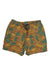 Men's multicolor floral print pull-on shorts with elastic waist and drawstring