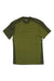 Men's merino equaliser t-shirt, olive green short-sleeve crew neck with chest logo