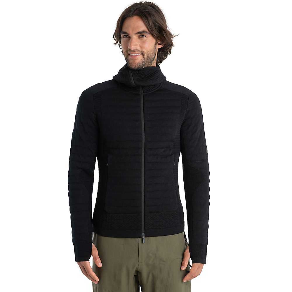 Icebreaker Mens Merino Zoneknit Explore LS Zip Hoodie Icebreaker