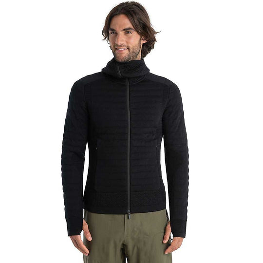 Icebreaker Mens Merino Zoneknit Explore LS Zip Hoodie Icebreaker