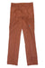 The Eddie Bauer First Ascent Women’s Guide Pro Pant features rust color, straight legs, front and zippered side pockets, belt loops, button closure, and lightweight water-resistant sun-protective fabric—perfect for hiking or casual wear.
