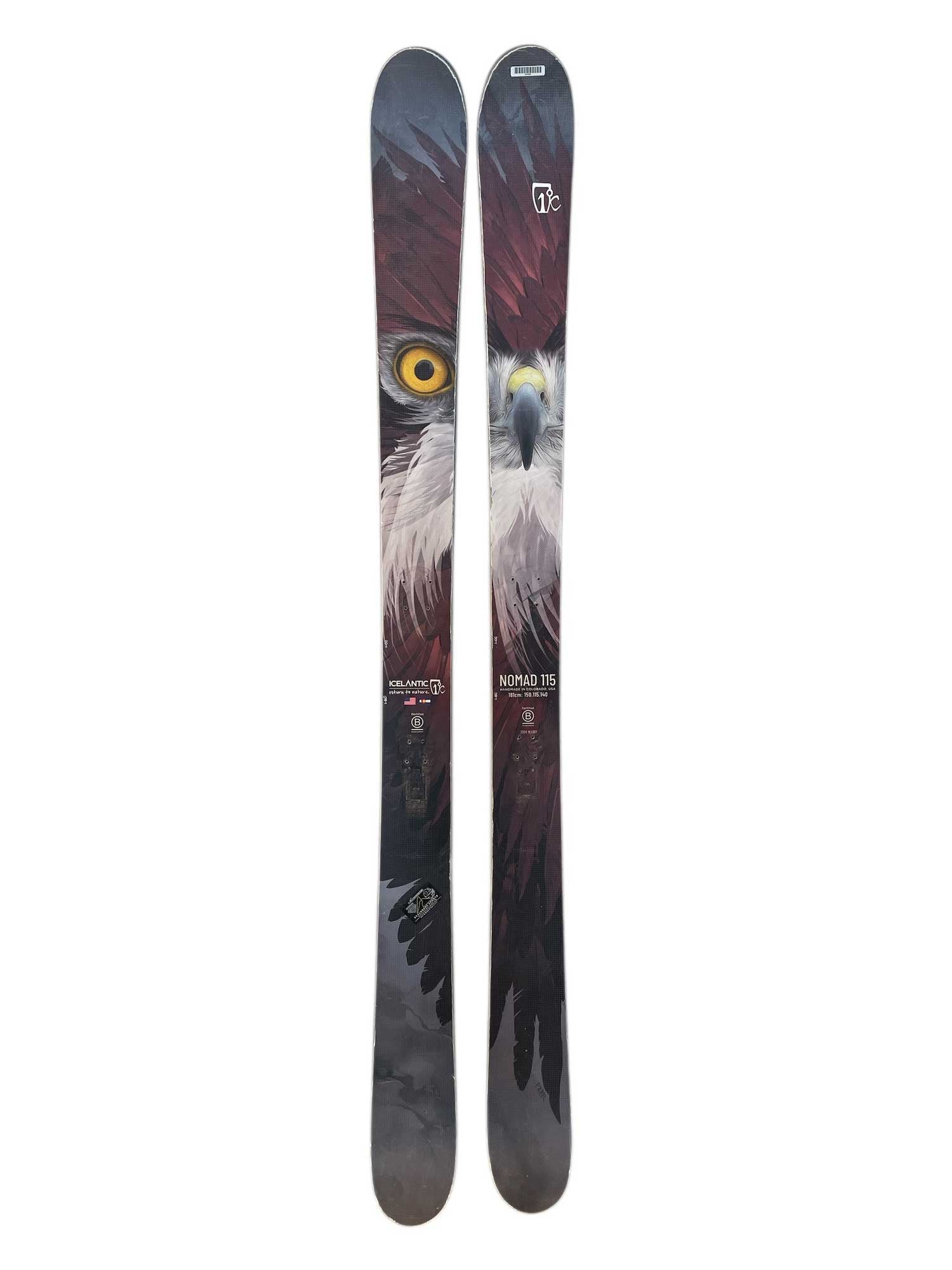 Icelantic Nomad 115 Skis - 2023 - Mounted 1X Icelantic