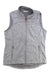 Women's Orvis sweater fleece vest, heather gray, full-zip, stand collar, side zip pockets