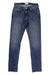 The dish Womens Performance Denim Straight and Narrow Jean in blue features front pockets, button closure, belt loops, and subtle thigh fading. Made from 4-way stretch performance denim for lasting comfort.