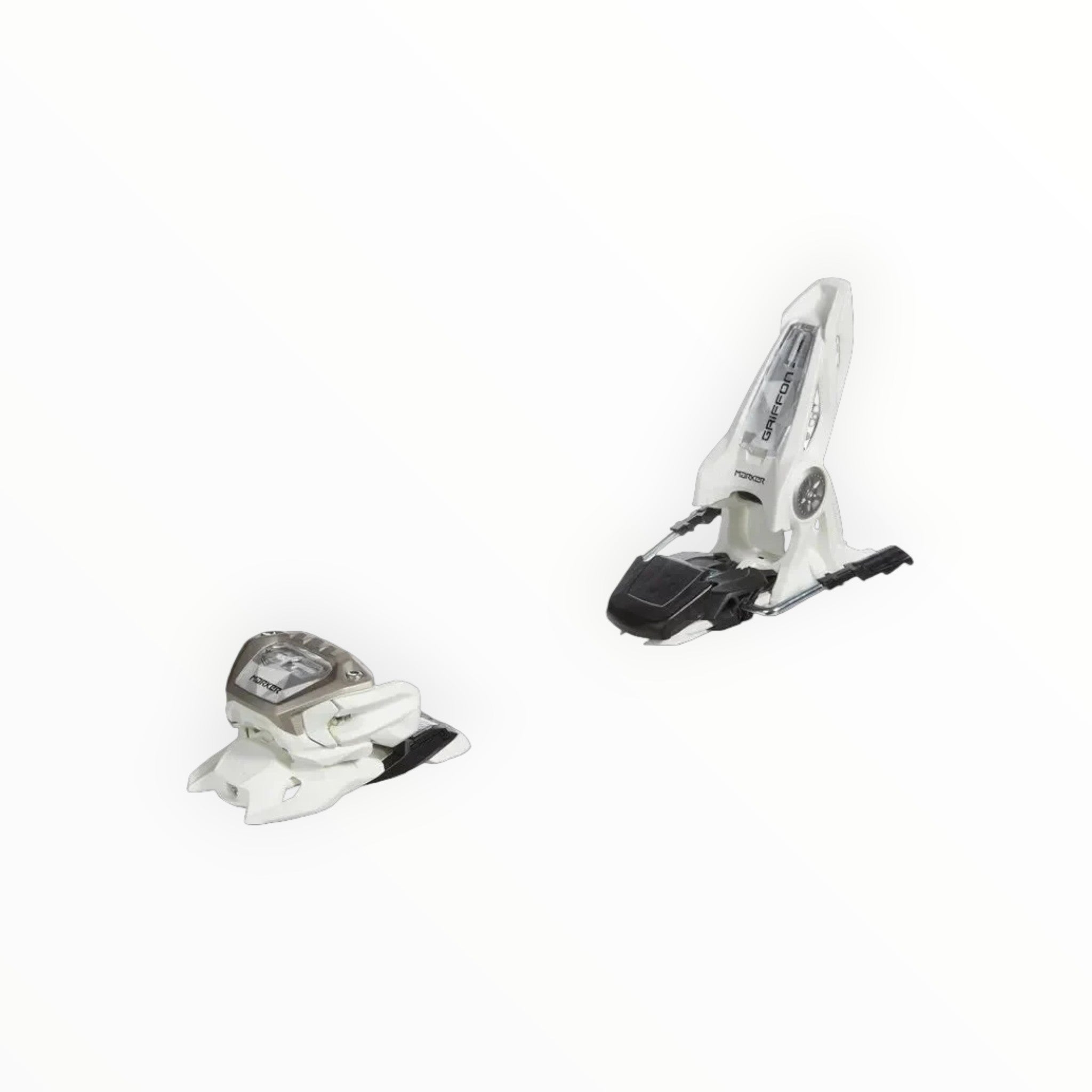 Marker Griffon 13 ID ski binding set, light gray/white toe and heel with bindings