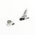 Marker Griffon 13 ID ski binding set, light gray/white toe and heel with bindings