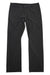 The Womens Happy Hike Pants are straight-leg black hiking pants for women, featuring front pockets and a button closure, shown flat on a white background.