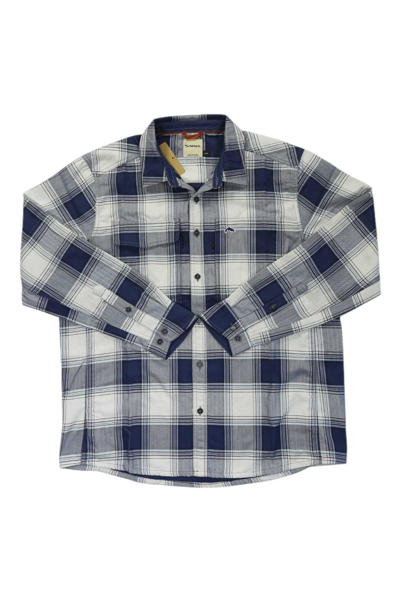 Simms Mens Guide Flannel Shirt Simms