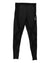 A pair of CW-X Womens Endurance Generator Insulator Joint & Muscle Support Compression Tights in black with dark grey accents and a small white logo, featuring moisture-wicking fabric, laid flat on a white background.