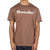 Men's short-sleeve T-shirt in heather brown with Moosejaw logo graphic on chest