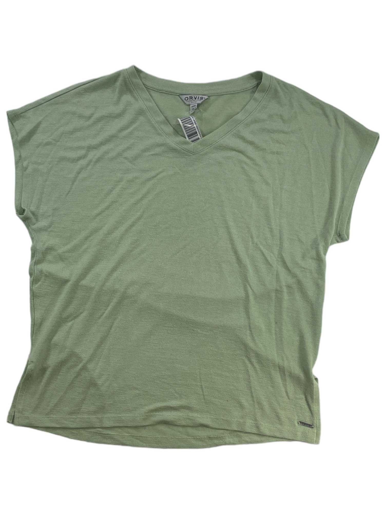 Orvis Womens Short Sleeve V-Neck Knit Top Orvis