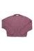 The Carve Designs Womens Monroe Sweater in mauve is a long-sleeve, chunky knit with a ribbed crew neck and subtle chevron pattern on the front, shown laid flat on a white background.