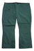 The Obermeyer Womens Malta Pant, green waterproof outdoor pants with a zippered left pocket, black waistband lining, and reinforced knees and ankles, ideal for skiing, shown laid flat on a white background.