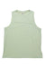 Light green sleeveless tank top with crew neckline