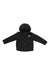 Toddlers reversible ThermoBall hooded jacket, black puffer with full-zip and hood