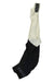 Rapha Mens Pro Team Bib Shorts II - Regular in black and white, with RAPHA on the leg, race-grade chamois, and a white upper featuring black horizontal stripes inside the shoulder strap.