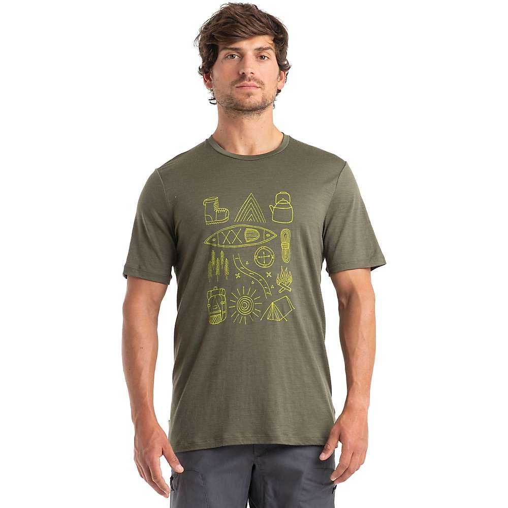 Icebreaker Mens Merino 150 Tech Lite II Camp Essentials SS Tee Icebreaker